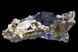 Sparkling Azurite and Malachite Crystal Cluster - Morocco #128166-1